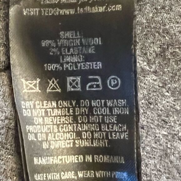 TED Baker virgin wool office skirt vintage EUC gorpcore size 2 - Picture 10 of 11